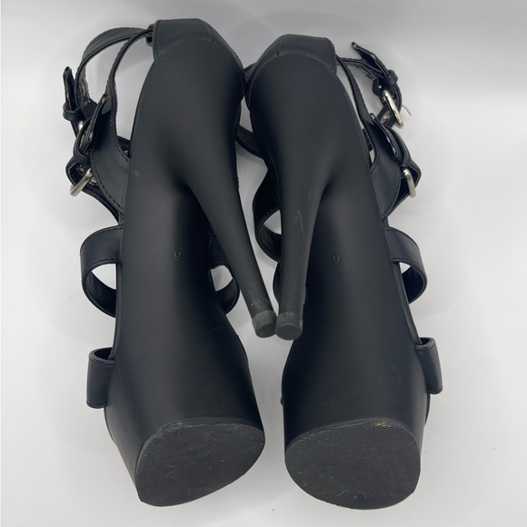 BNWB SIZE 9 PLEASER DELIGHT-658 6” T-STRAP CLOSE BACK EXOTIC DANCE SHOES - Picture 8 of 15